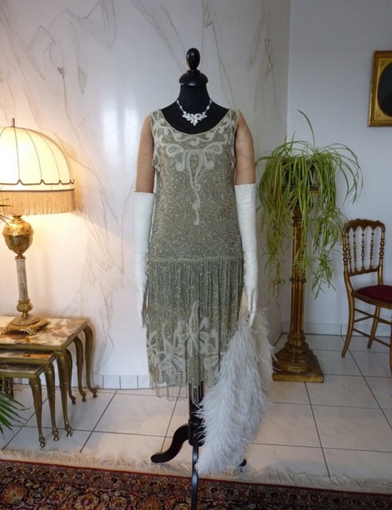 1925 Charming Flapper Dress, Antique Dress, Flapper Dress, Antique