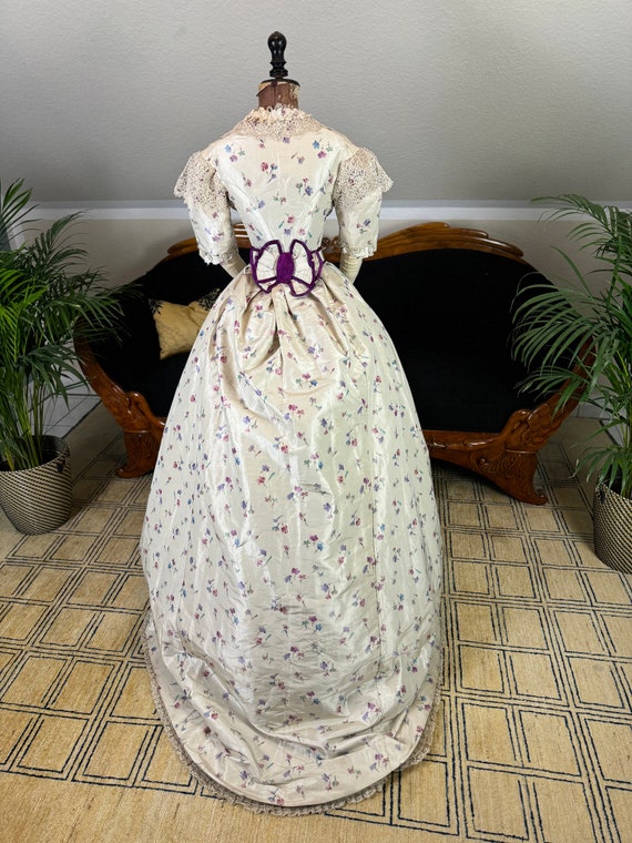 Evening Dress with Day Bodice, England, ca. 1864 Evening Dress with Day Bodice, England, ca. 1864