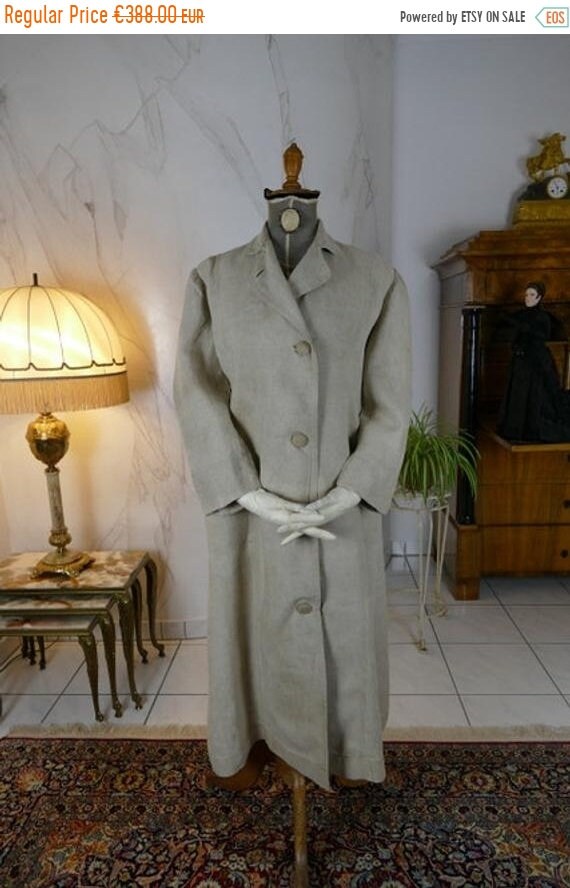 ON SALE 1908 Duster Motor Coat, antique duster, an