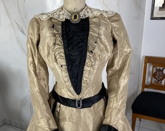 1890 Afternoon Dress, Antique Dress, Antique Gown, Victorian