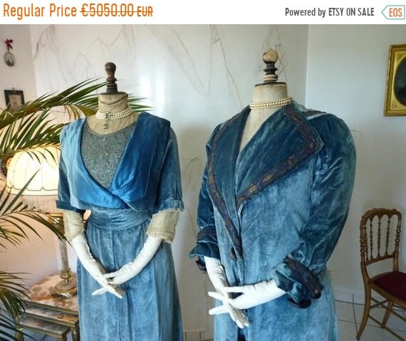 ON SALE 1908 WORTH, House of Worth, antique walkin