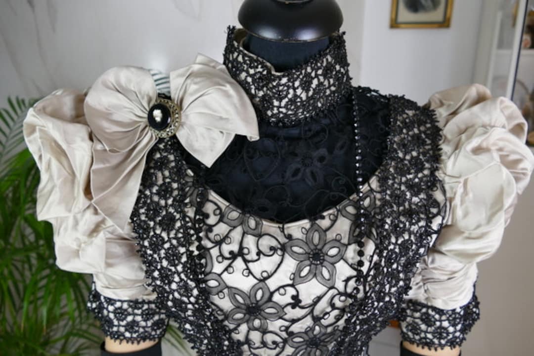 1893 Evening Dress Antique Dress Antique Gown Victorian Dress