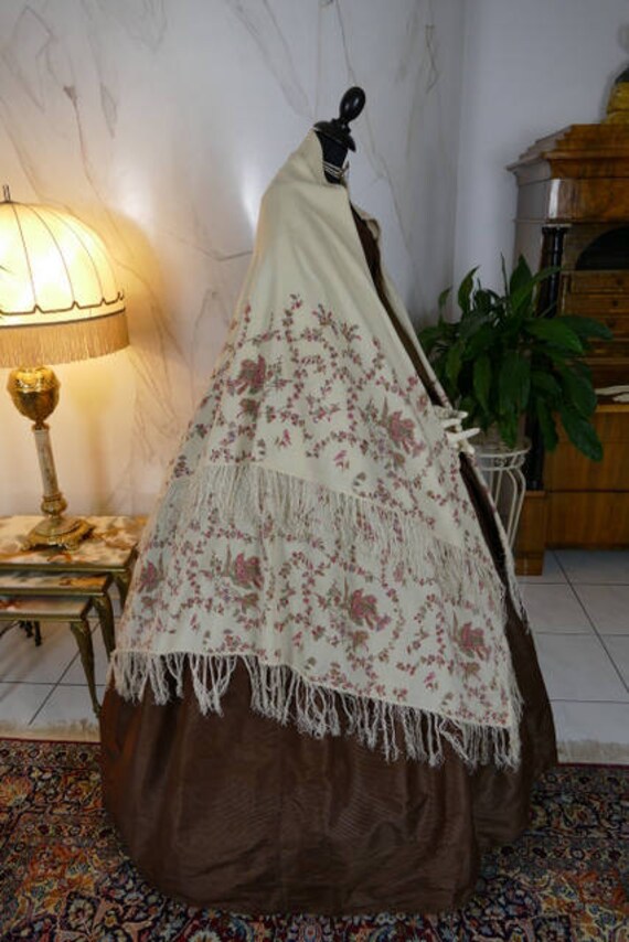 1850-1860 Victorian Shawl, antique shawl, antique