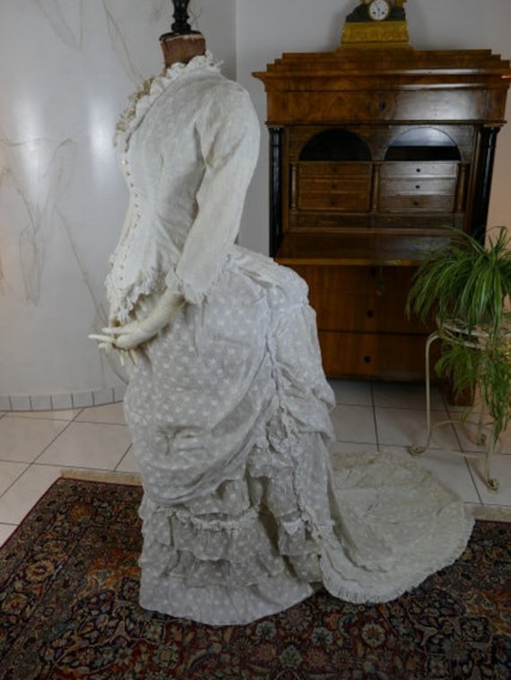 1880 Lingerie Dress, Antique Garden Party or Summe