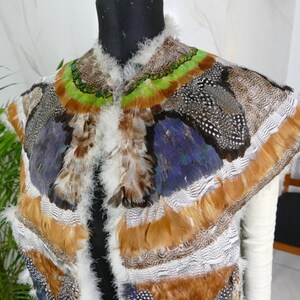 1828 Palatine, antique feather  palatine, antique collar, antique shawl, Biedermeier collar, antique feather