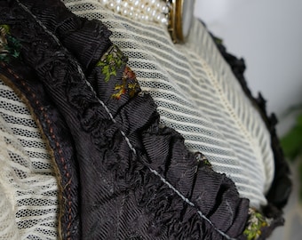 1795-1800 Stays, antique jumps, antique Waistcoat, Corset, Rococo Stays, Regency Period Corset, antikes Korsett, Corselet, Rokoko
