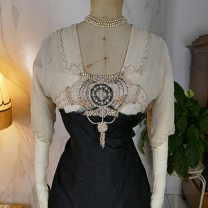 1913 NELMARIE Evening Gown, London, Edwardian Dress, antique gown, antique Dress, robe ancienne, antikes Kleid