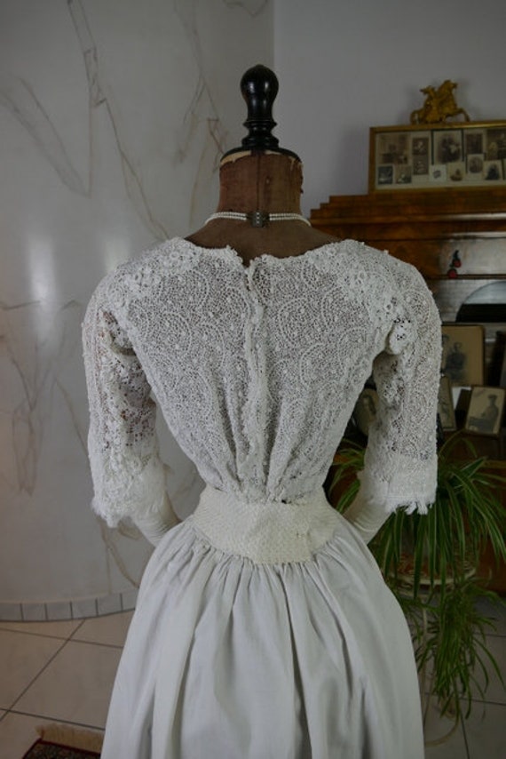 1910 Blouse, antique Blouse, Edwardian Blouse, Cr… - image 7