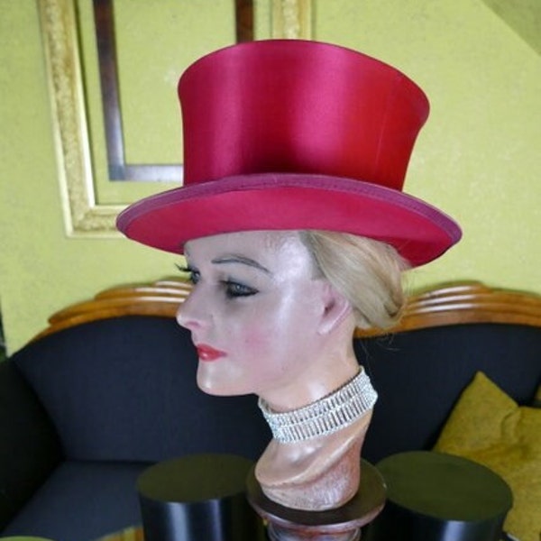 1920s Variety Top Hat, Berlin, antique top hat, Revue hat, antiker Zylinder