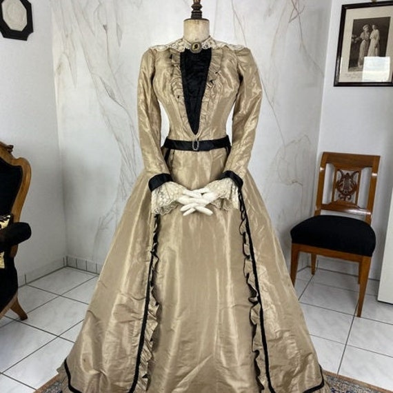 1890 Afternoon Dress,  antique dress, antique gow… - image 1