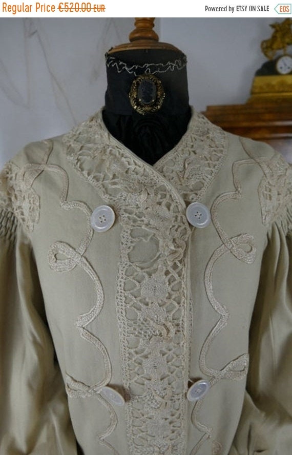ON SALE 1904 Wool Coat, America, antique coat, Edw