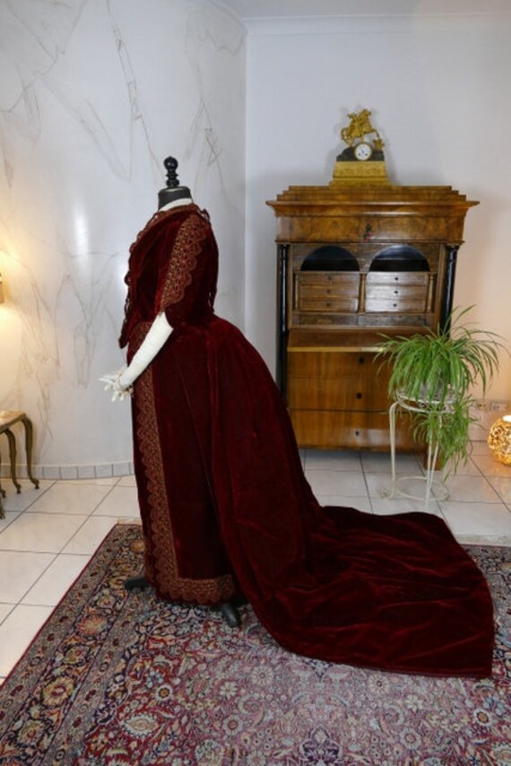 1888 LEGRAND Society Dress, Paris, antique dress,