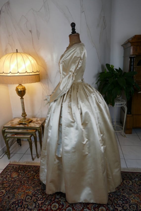 1845 Romantic Period Wedding Gown, Bridal Gown, an