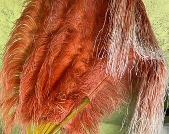 1920s Waterfall Fan, antique ostrich feather fan, antique fan, flapper fan, show fan, dance fan, antiker Fächer