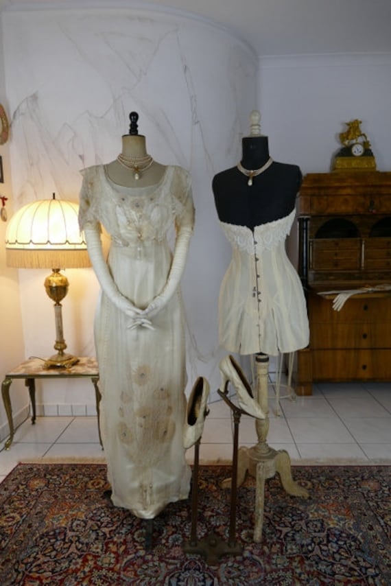 1912 Wedding Ensemble, antique dress, antique gown