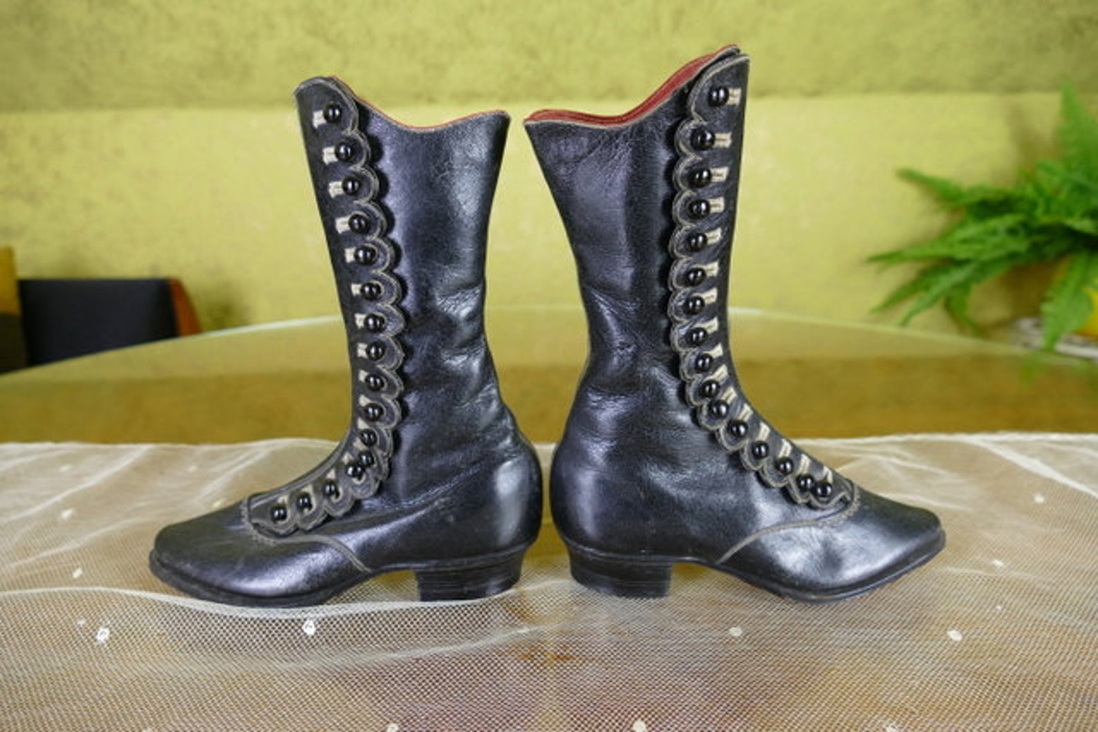 Victorian Boot Pattern Antique Leather Button Boots, Victorian 1870s Pattern Sample - Etsy