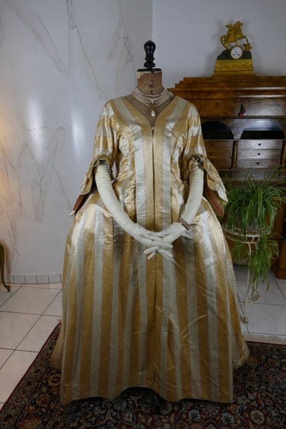 1770 Rococo Dress, rococo robe, robe manteau, anti