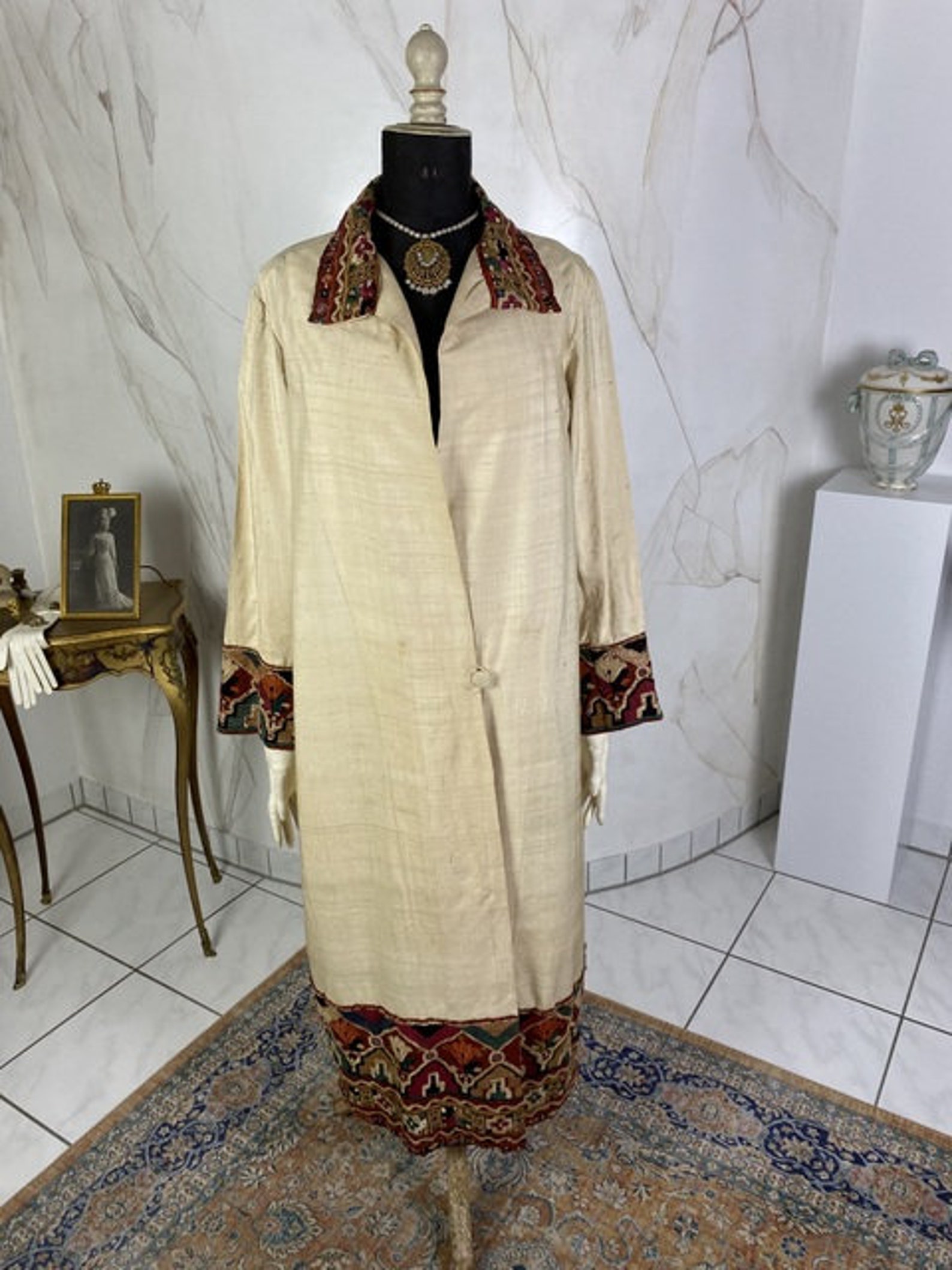 Duster Jacket in Antique White