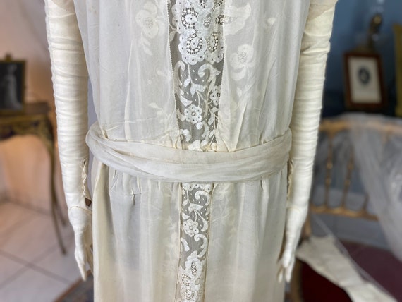 1927 Wedding Dress, antique wedding gown, flapper… - image 3