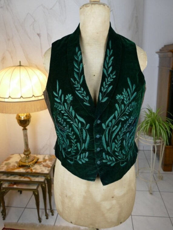1840s Vest, Romantic Period vest, Biedermeier Vest