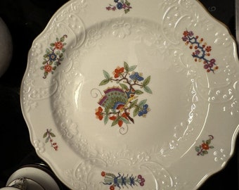 MEISSEN Kaffee-Service, 24 teilig, Chinesischer Schmetterling, Porzellan, Teekanne, Kaffeekanne, Meißen Porzellan, chinesischer Schmetterling, 24 Teile