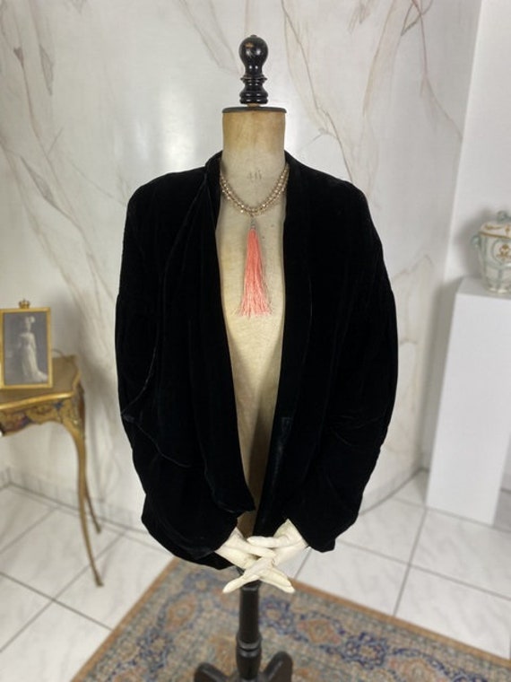 1928 Velvet Jacket, antique jacket, flapper, jazz 