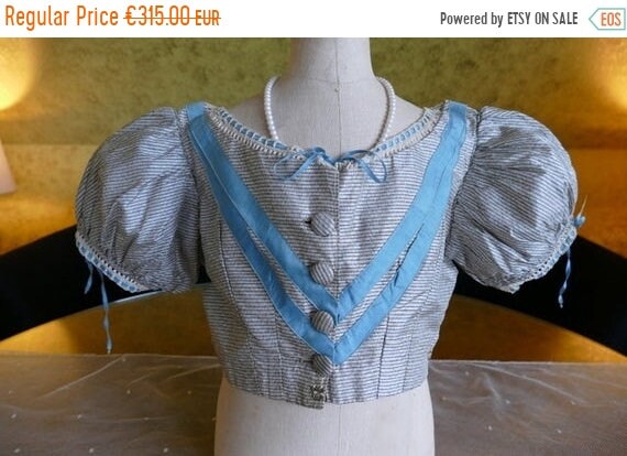 ON SALE 1850s bodice, antique bodice, antique dres