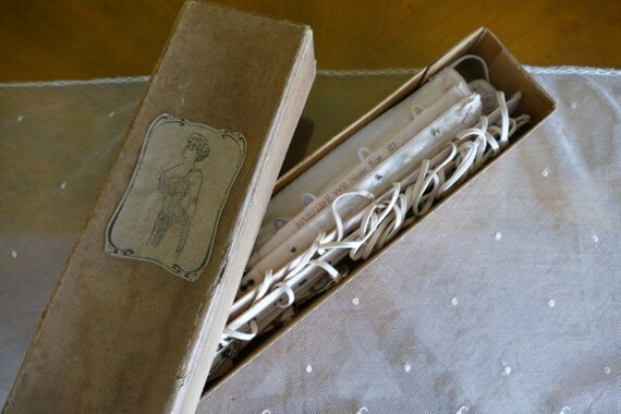 1900 Corset Box, antique Corset, Victorian Corset,
