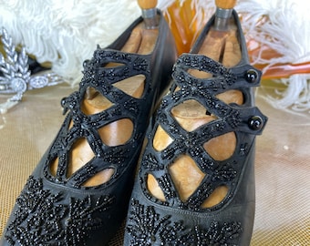 1904 HANAN and SON Evening Shoes, Pittsburgh, antique shoes, antique pumps, Edwardian shoes, antike Schuhe
