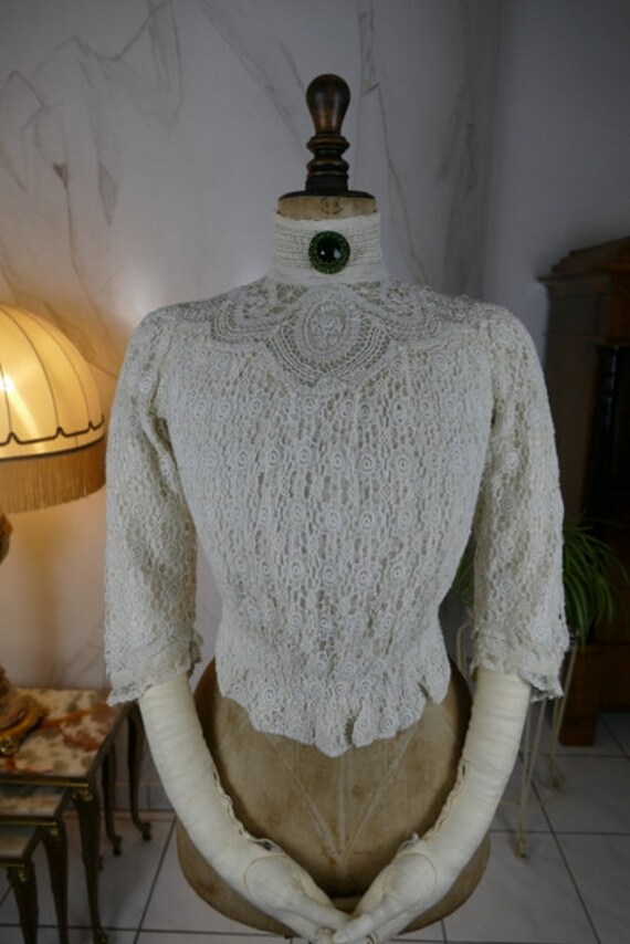 1909 Blouse, antique blouse, Edwardian blouse, Bat