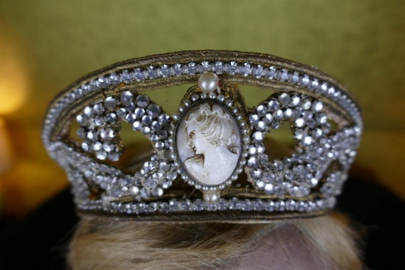1910 Tiara, antique tiara, Edwardian Tiara, rhine