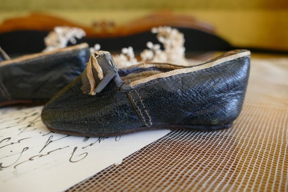 1826 Biedermeier shoes, romantic period shoes, ch… - image 6