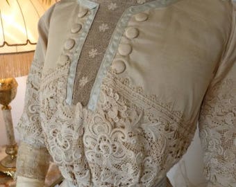 1912 Afternoon Dress, antique dress, antique gown, Edwardian Dress, Titanic Era Dress, antikes Kleid