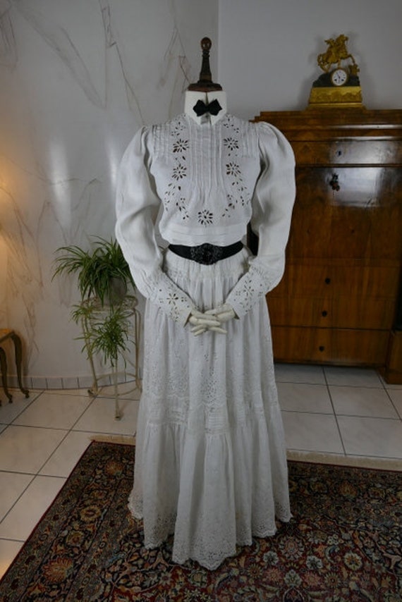 1907 Walking Ensemble Hole Lace robe ancienne robe antique antikes Kleid antikes Sommerkleid robe dete robe ancienne Etsy France