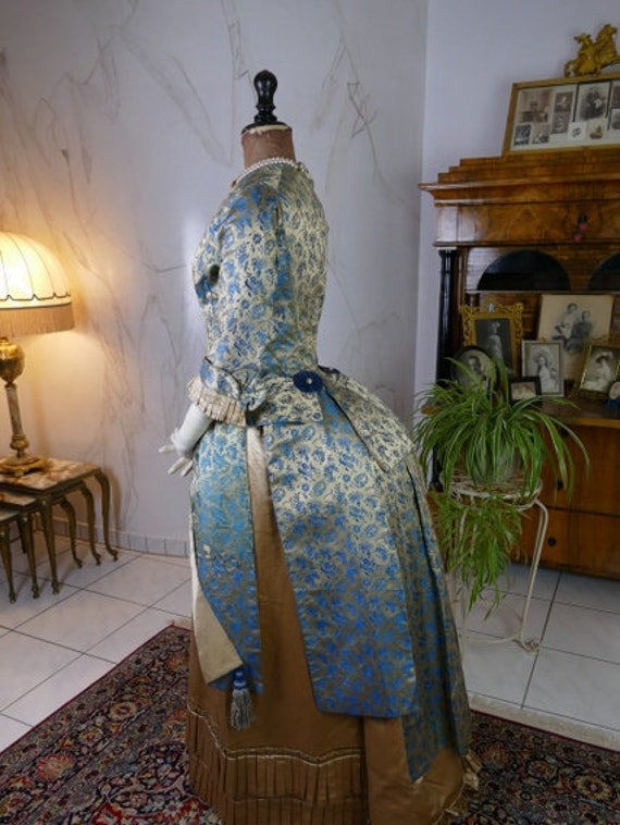 1877 Dinner Dress Antique Dress Antique Gown Victorian - Etsy Australia