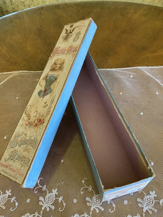 1895 WIENER MODE Corset Box, antique corset box, … - image 7