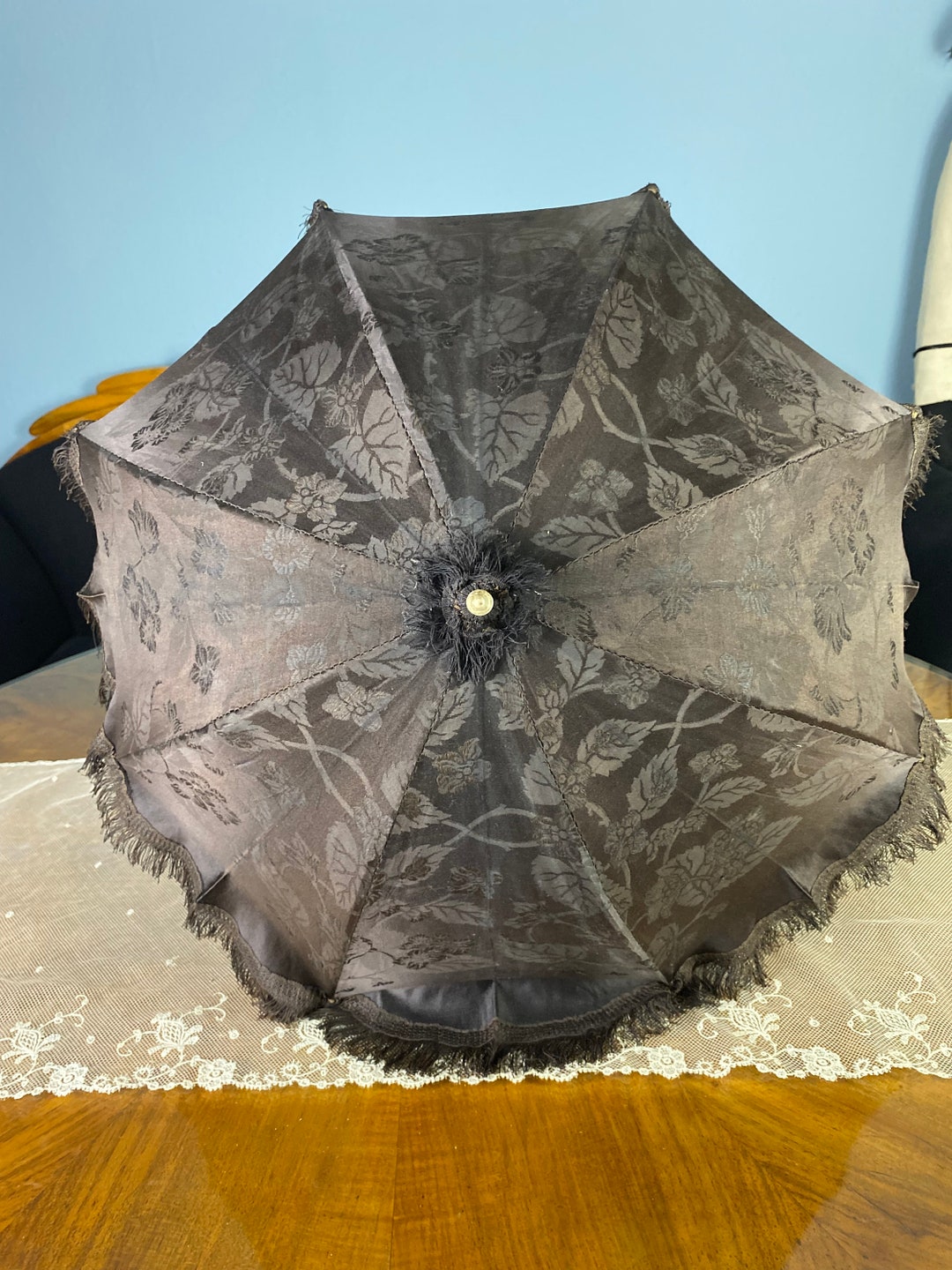 19世紀 フランスアンティーク アンブレラ 日傘 シャビーシックな傘