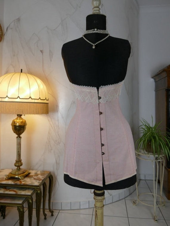 1907 Corset, antique Corset, Edwardian Corset, ant