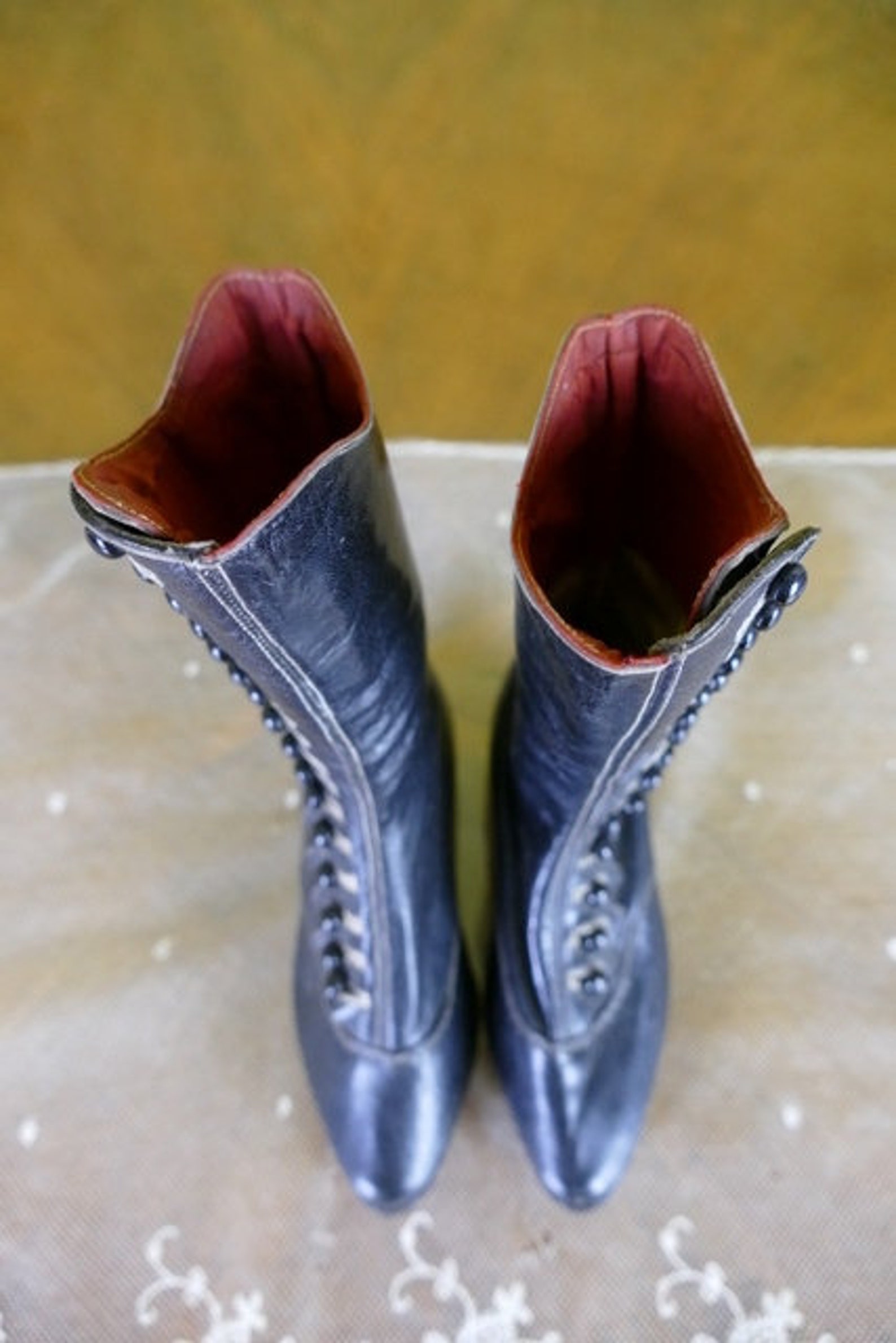 Victorian Boot Pattern Antique Leather Button Boots, Victorian 1870s Pattern Sample - Etsy