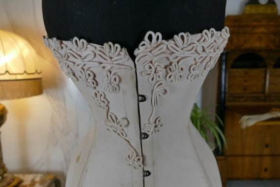 1912 Corset Fibrogéne, antique corset, Edwardian c