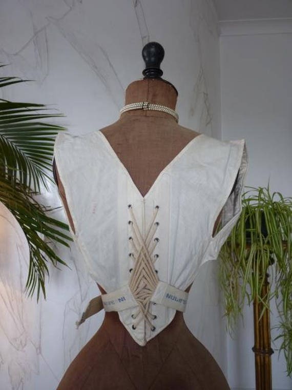 1910 NULIFE Posture Improver, antique Corset, Edwa
