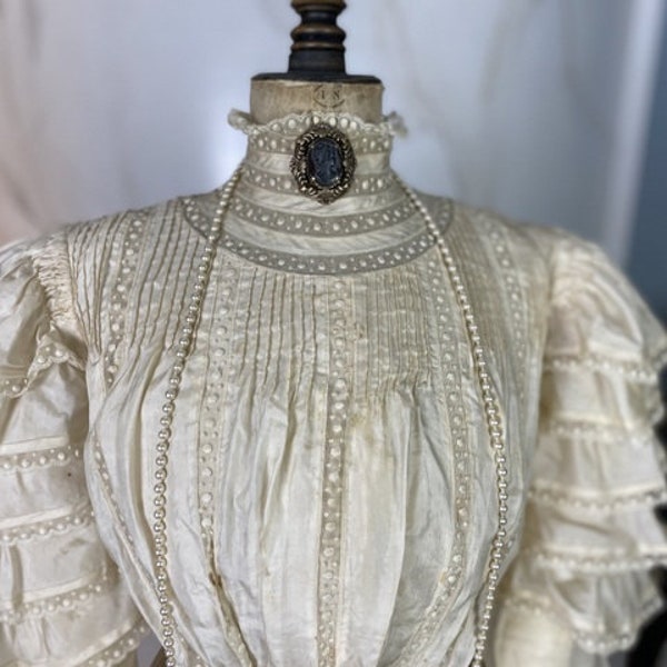 Robe lingerie 1898, Amérique, robe dessous antique, robe antique, robe victorienne, antikes Kleid
