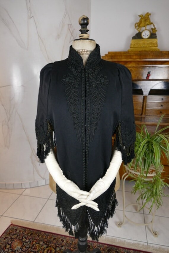 1880 Bustle Cape, antique cape, Victorian Cape, an