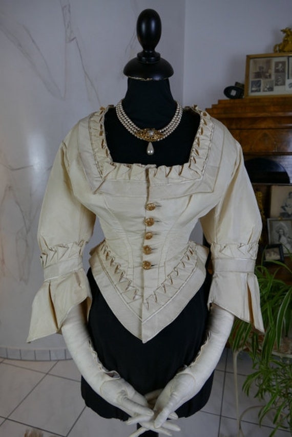 1874 Bodice, antique bodice, 1870s dress, antique
