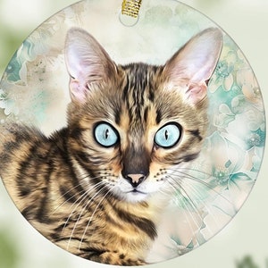 Cat Ornament Personalized, Cat Owner Gift, Cat Ornament Memorial, Cat Ornament Christmas