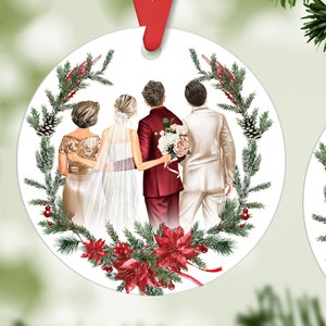 Parents Wedding Gift, Parents of the Bride Gift, Parents of the Groom Gift, Wedding Ornament with Parents, Mother In Law Gift, Father in Law