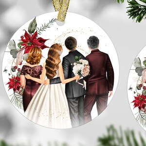 Parents Wedding Gift, Family Ornament