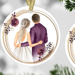 Our First Christmas, Married Christmas Ornament, Newlywed Gifts, First Christmas Married Ornament, Newlywed Ornament, Wedding Ornament