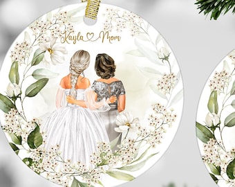 Mother of the Bride Gift from Daughter, Wedding Gift Ornament, Mother's Day Gift, Personalized, Keepsake
