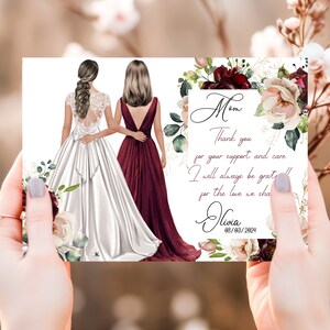 Personalized Wedding Gift Card for Mom